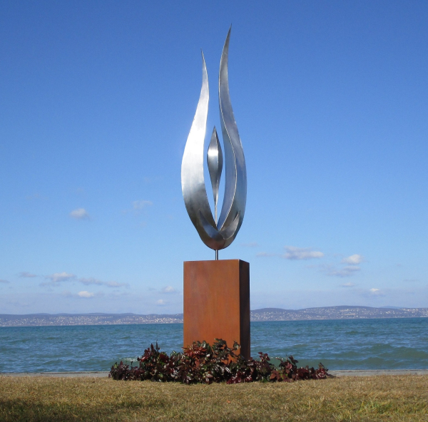 Big flame sculpture
